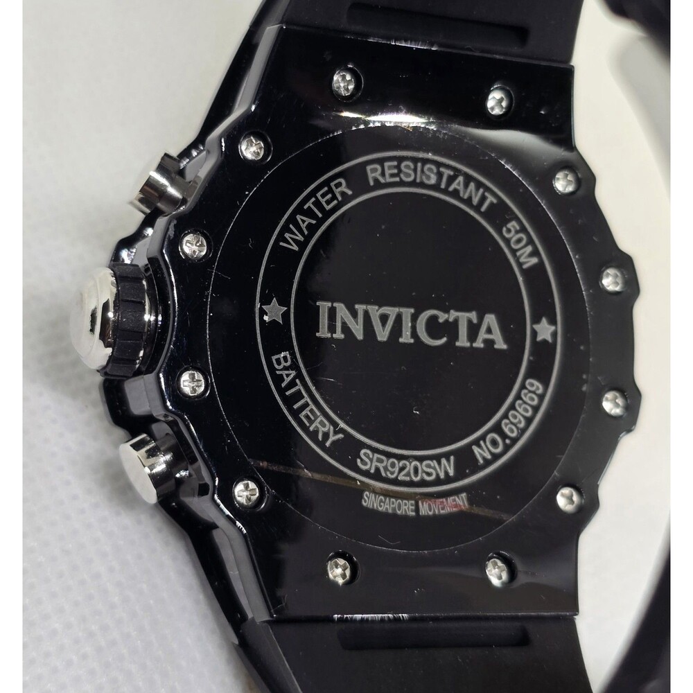 Invicta Racing Vaulthan Men's Watch 44mm 69669 Black/Silver Dial New!! - Picture 6 of 6